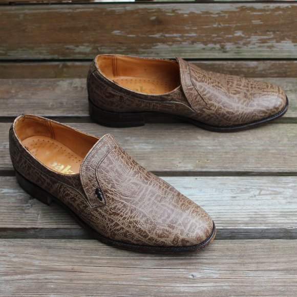 Loake Other - Rare, 1980s Vintage Loake Loafer, Gray Antelope/Kudu Hide, Made in England, 8 UK